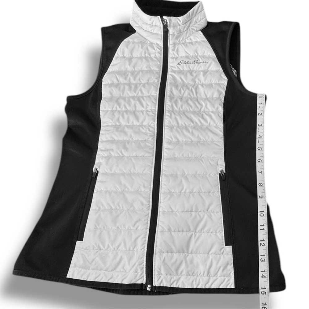 Eddie Bauer Emberlite Hybrid Vest White Black Stretch 100g Thermafill Women’s S - Picture 5 of 11